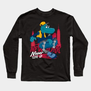 New York Dino Skater Long Sleeve T-Shirt